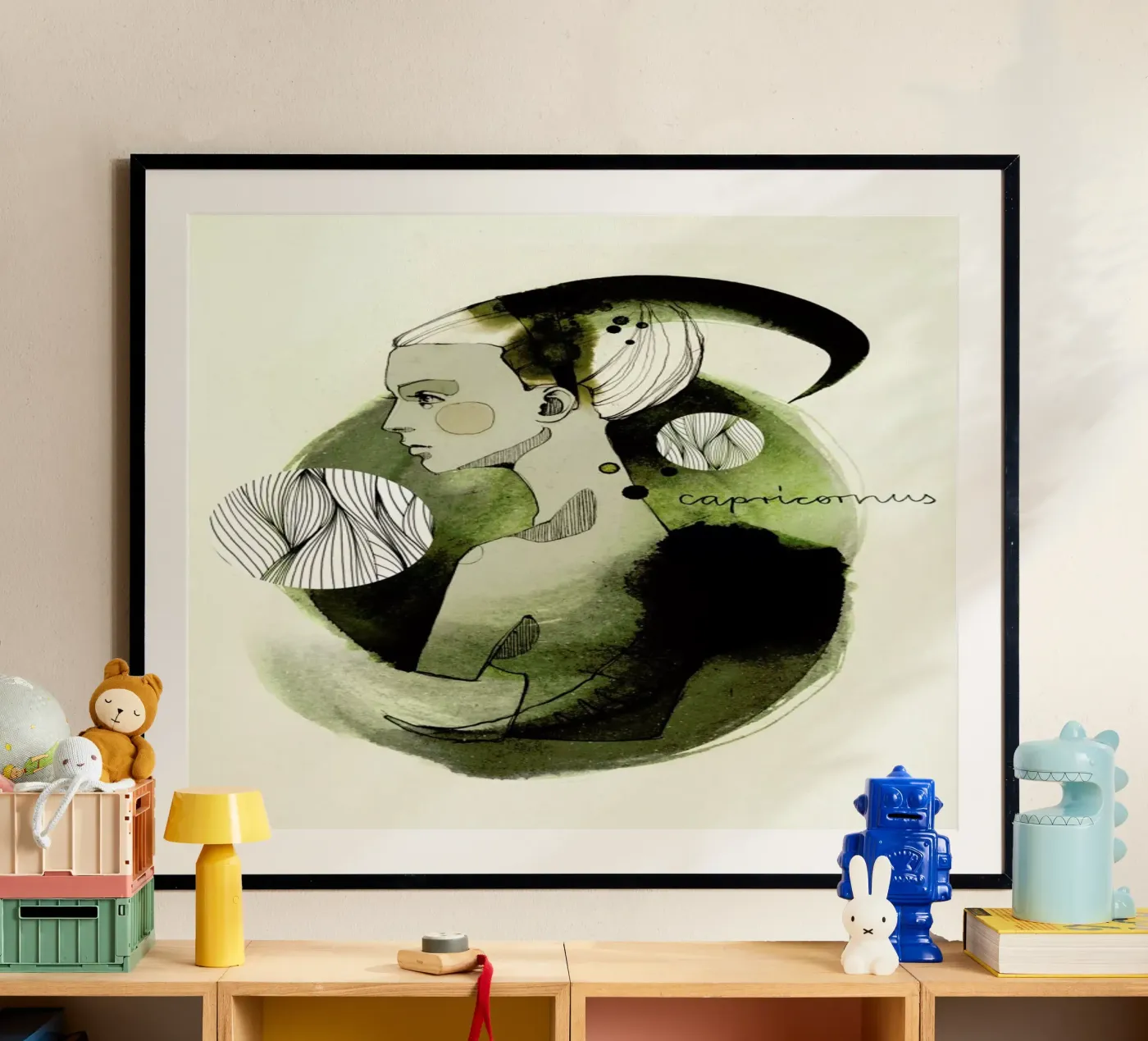 Steinbock Poster von Ekaterina Koroleva