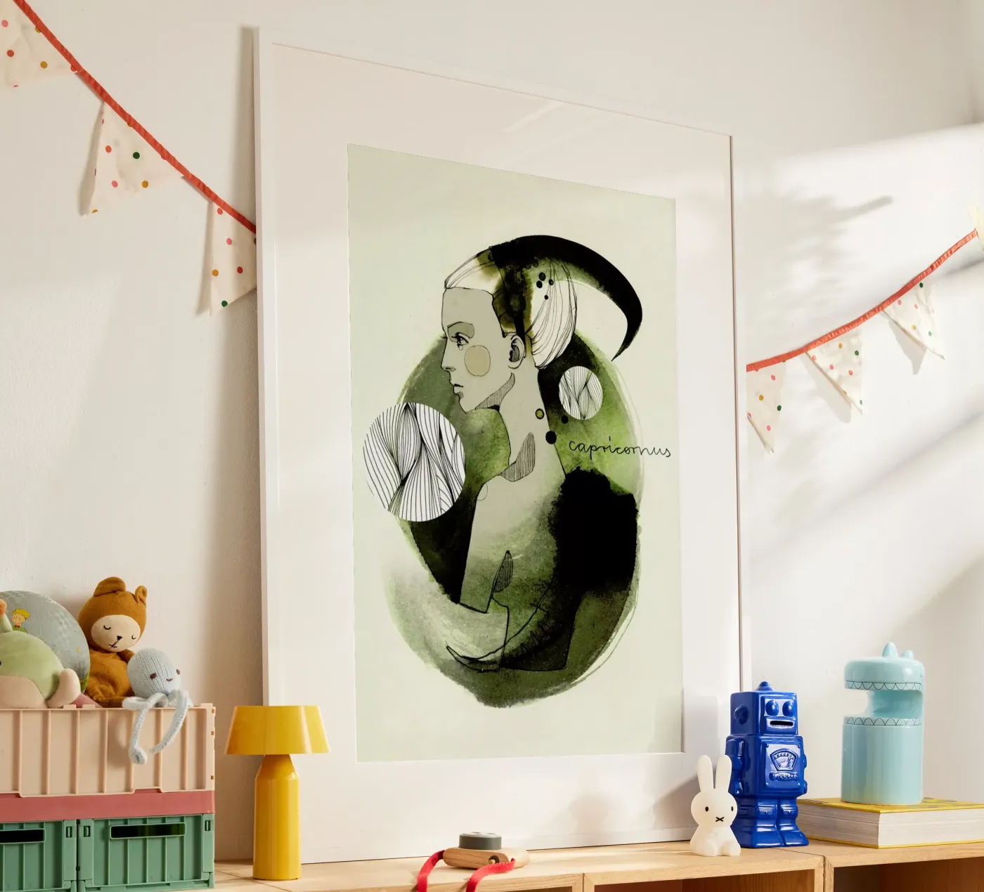 Steinbock Poster von Ekaterina Koroleva