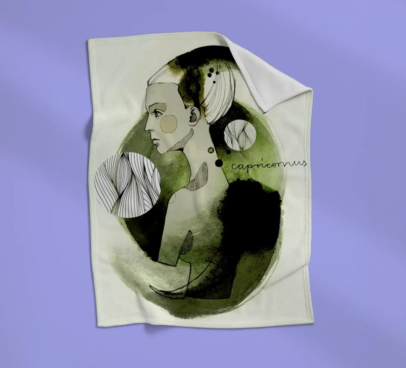 Steinbock plaid polaire de Ekaterina Koroleva