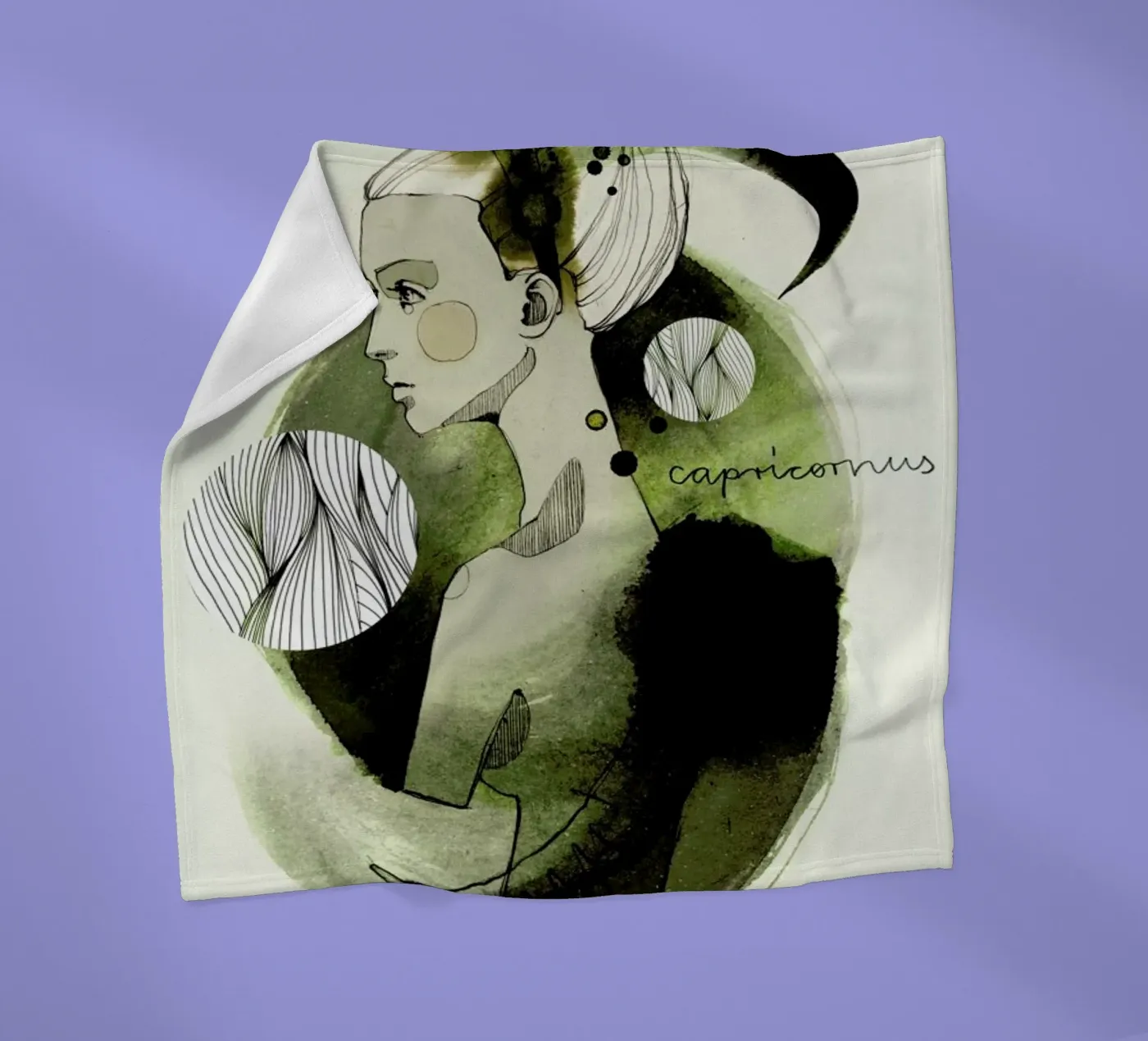 Steinbock plaid polaire de Ekaterina Koroleva