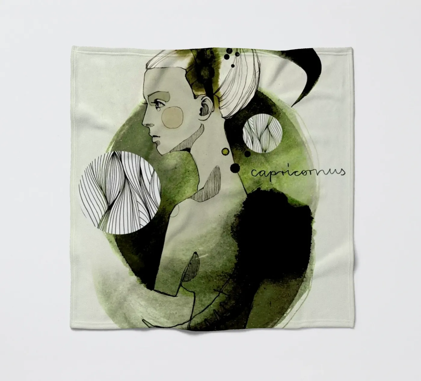 Steinbock plaid polaire de Ekaterina Koroleva