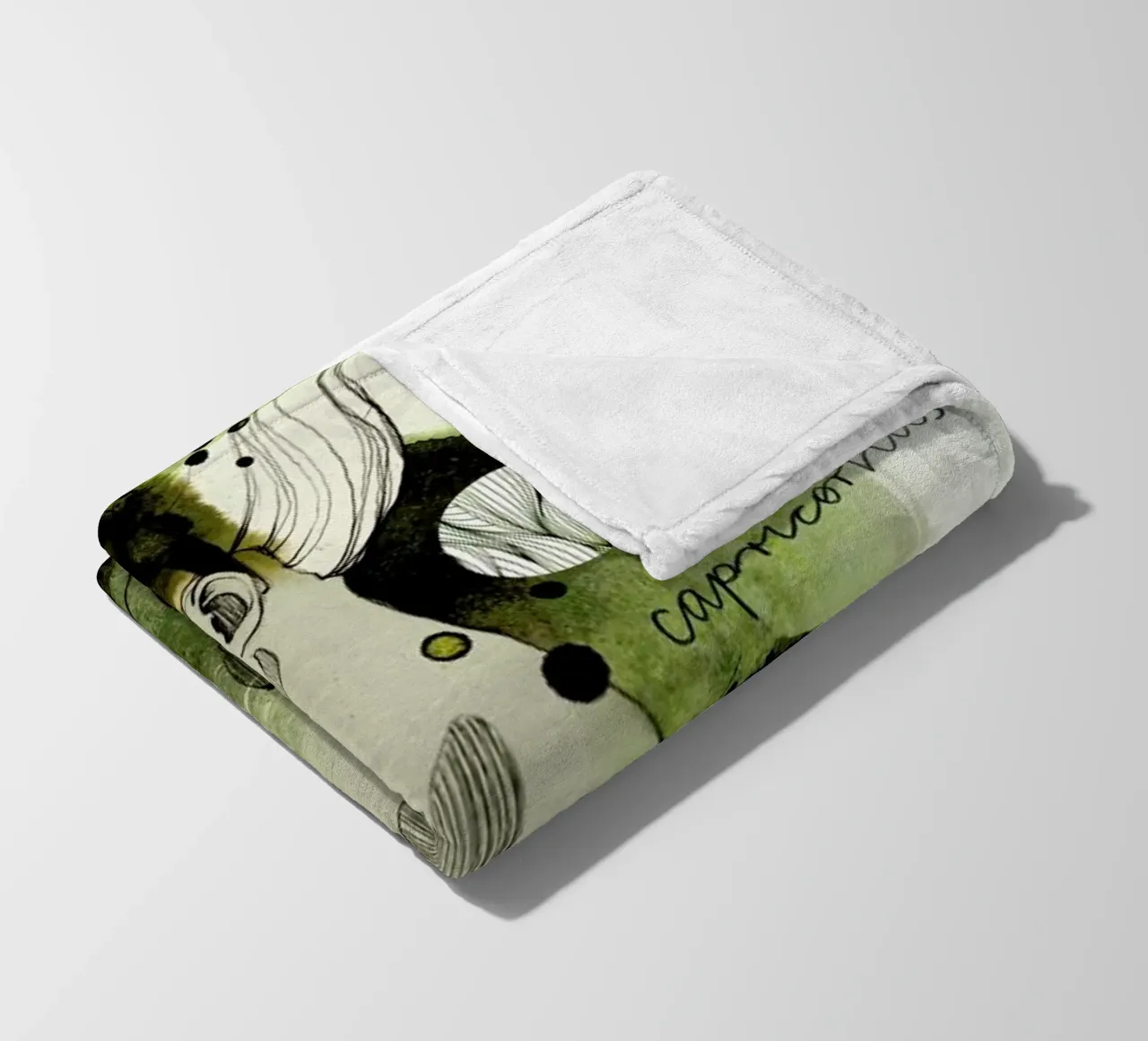 Steinbock fleecedeken van Ekaterina Koroleva