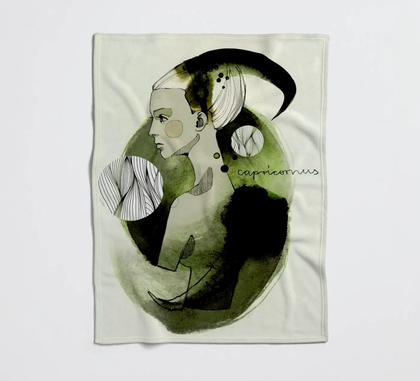 Steinbock plaid polaire de Ekaterina Koroleva