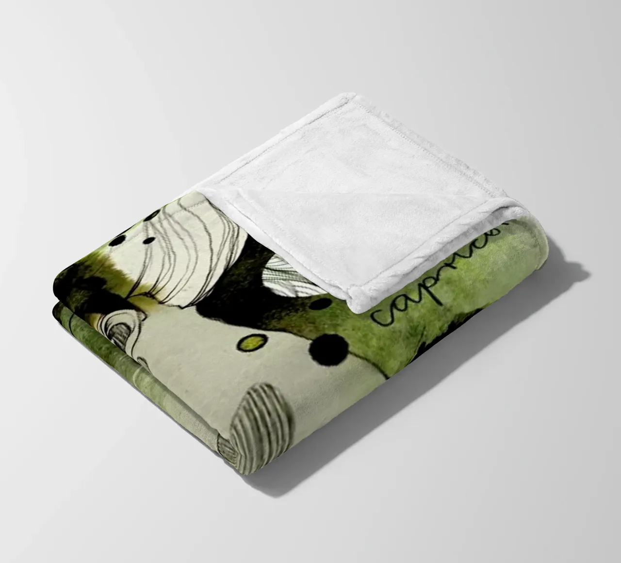 Steinbock fleecedeken van Ekaterina Koroleva