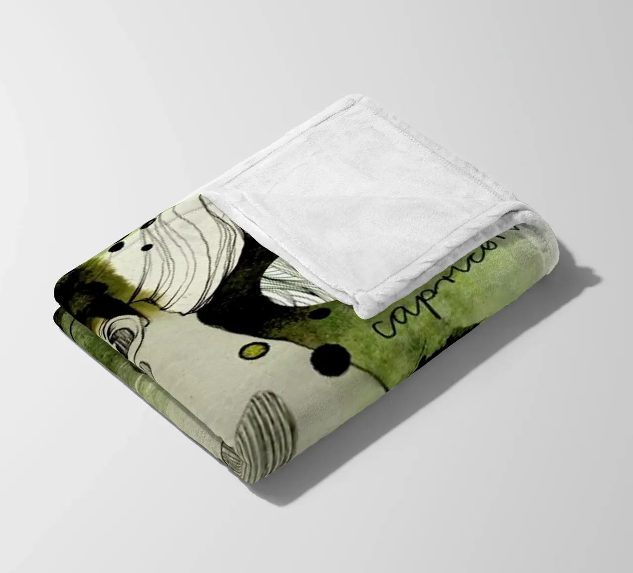 Steinbock fleecedeken van Ekaterina Koroleva