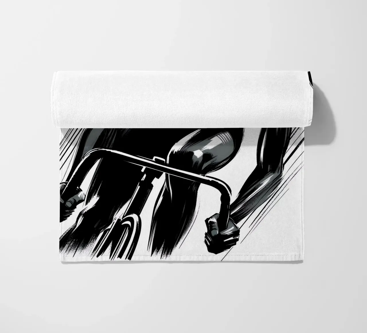 BIKE RACE beach towel by ARTOMATIC