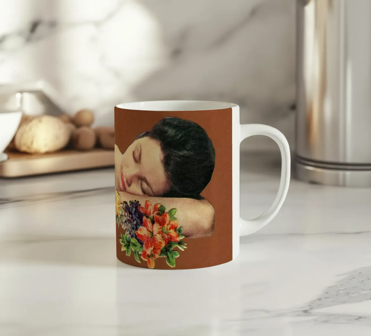 Remember Summer ceramic mug by Cassia Beck Collage