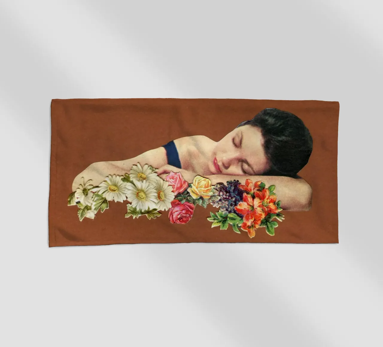 Denk aan de zomer strandhanddoek van Cassia Beck Collage