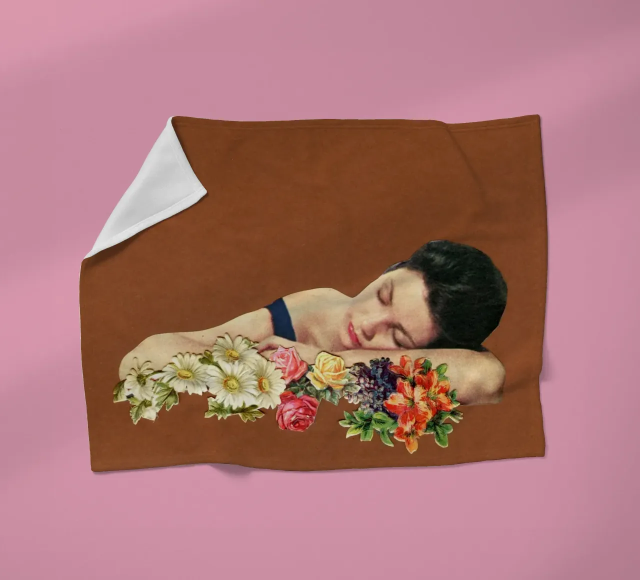 Denk aan de zomer fleecedeken van Cassia Beck Collage