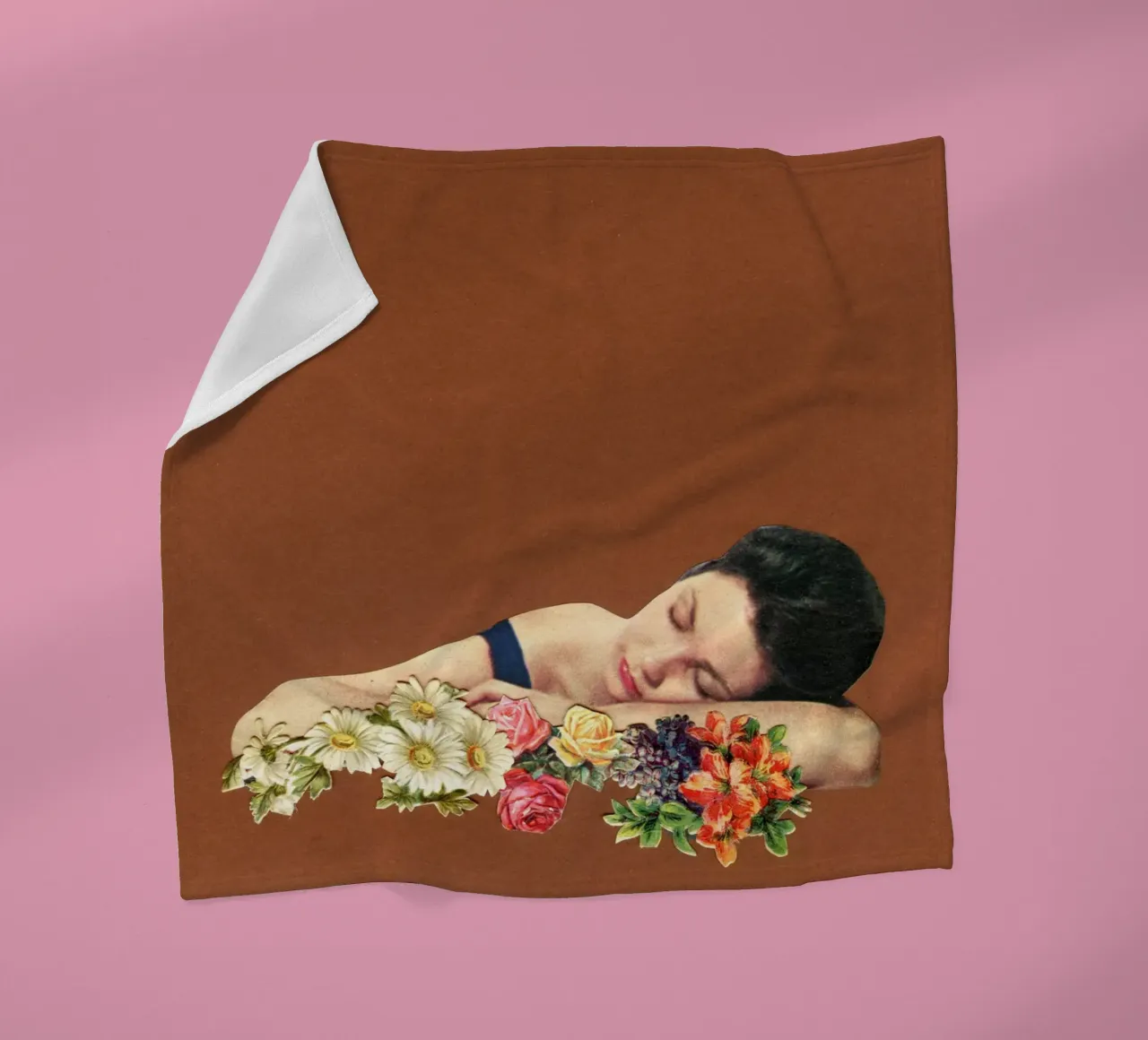 Denk aan de zomer fleecedeken van Cassia Beck Collage