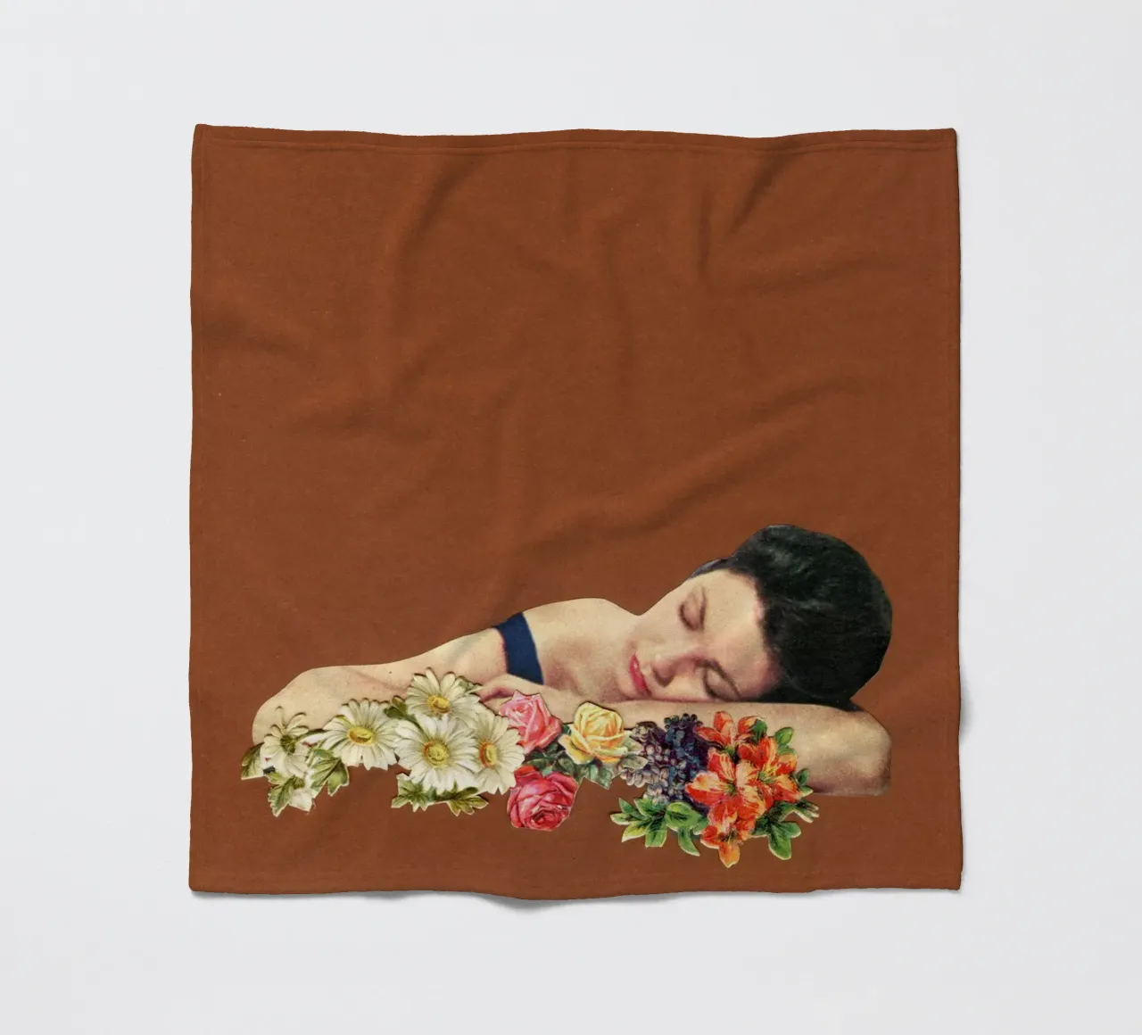 Denk aan de zomer fleecedeken van Cassia Beck Collage