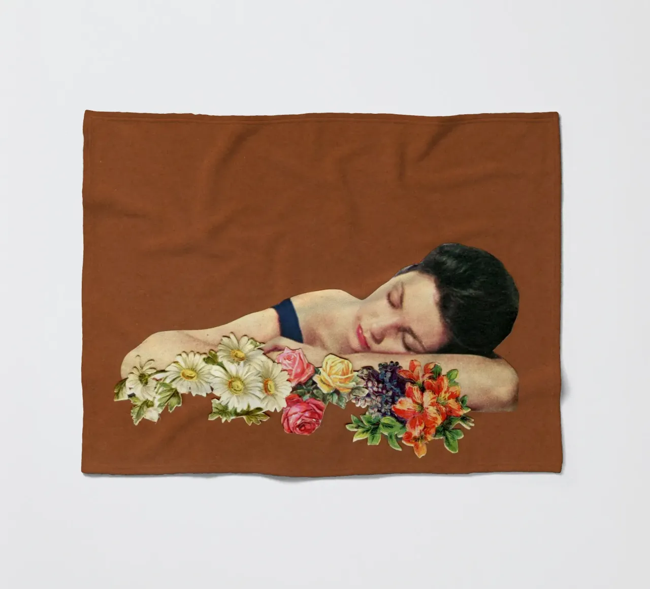 Denk aan de zomer fleecedeken van Cassia Beck Collage