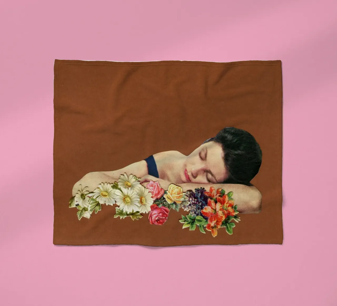 Denk aan de zomer fleecedeken van Cassia Beck Collage