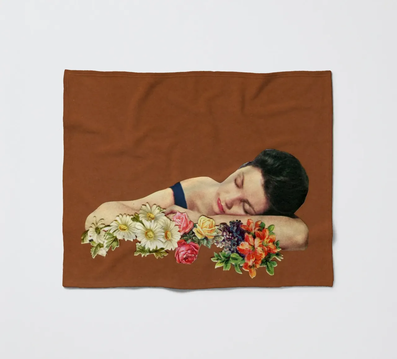 Denk aan de zomer fleecedeken van Cassia Beck Collage