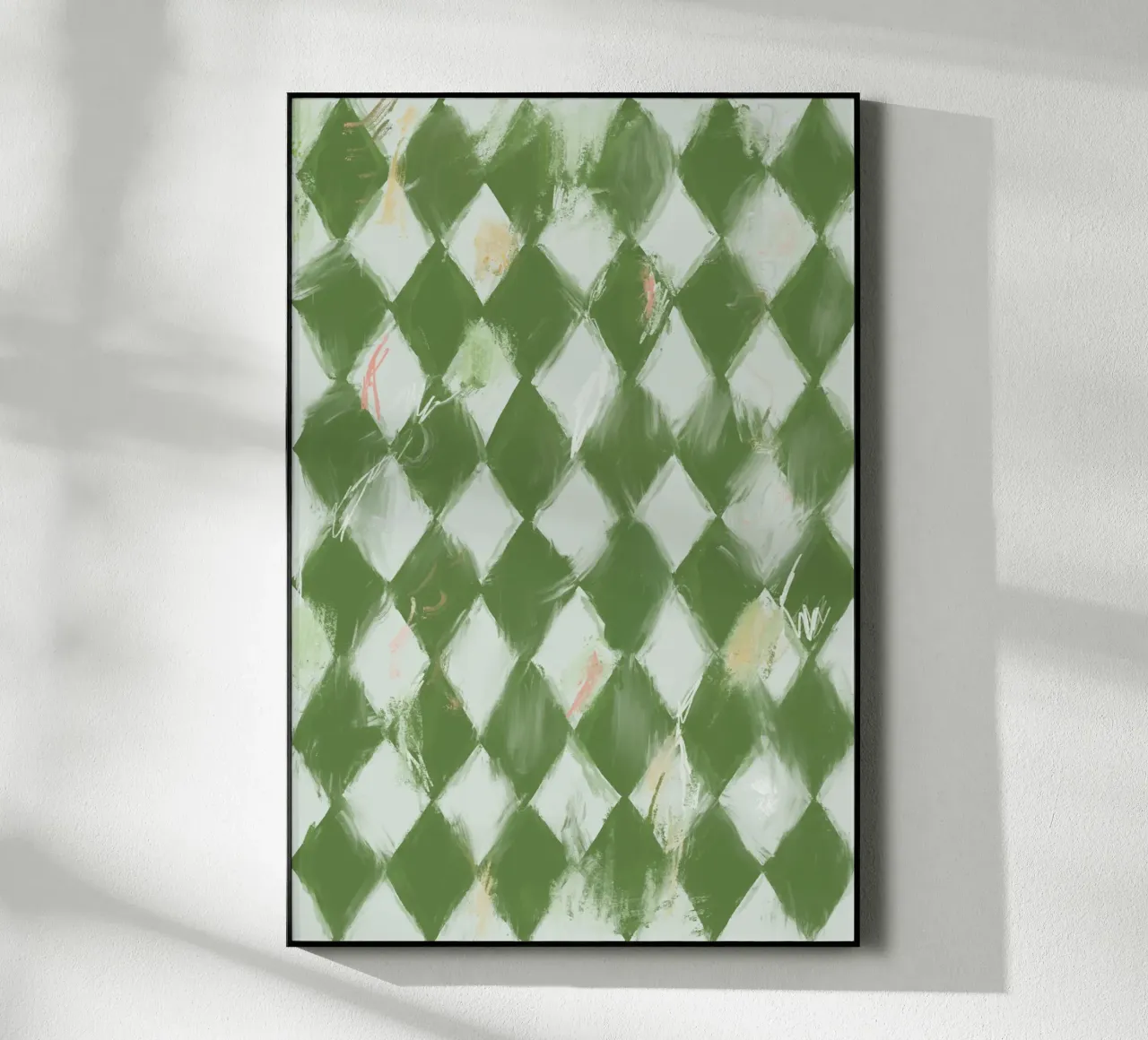 Vernice verde e bianca plexiglass da Colourful Art