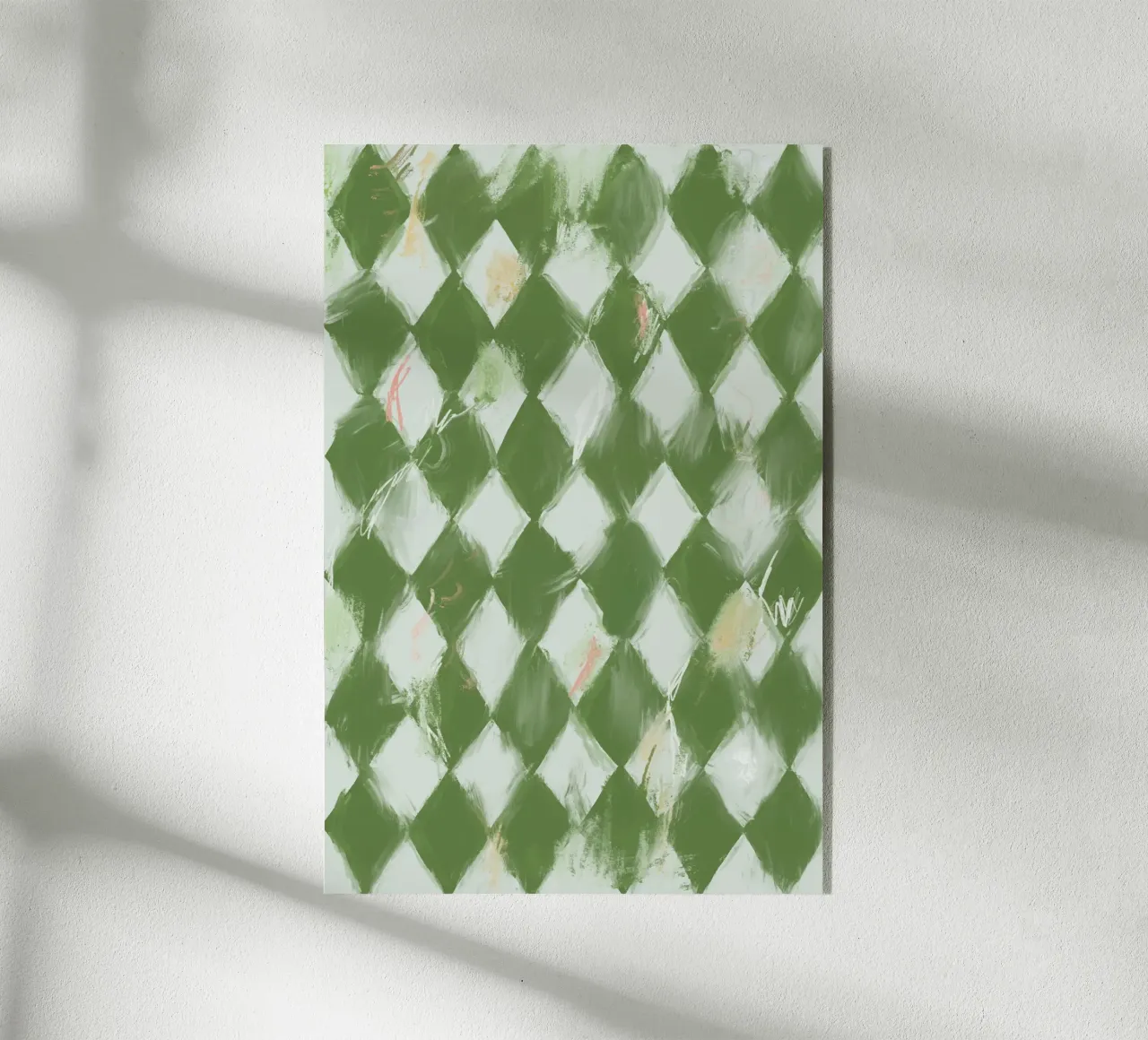 Vernice verde e bianca plexiglass da Colourful Art