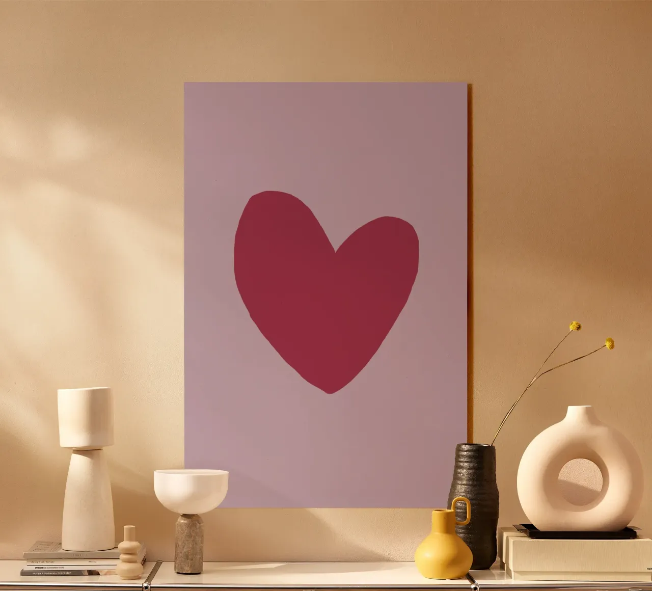 Herzi acrylic glass by SanniBee.