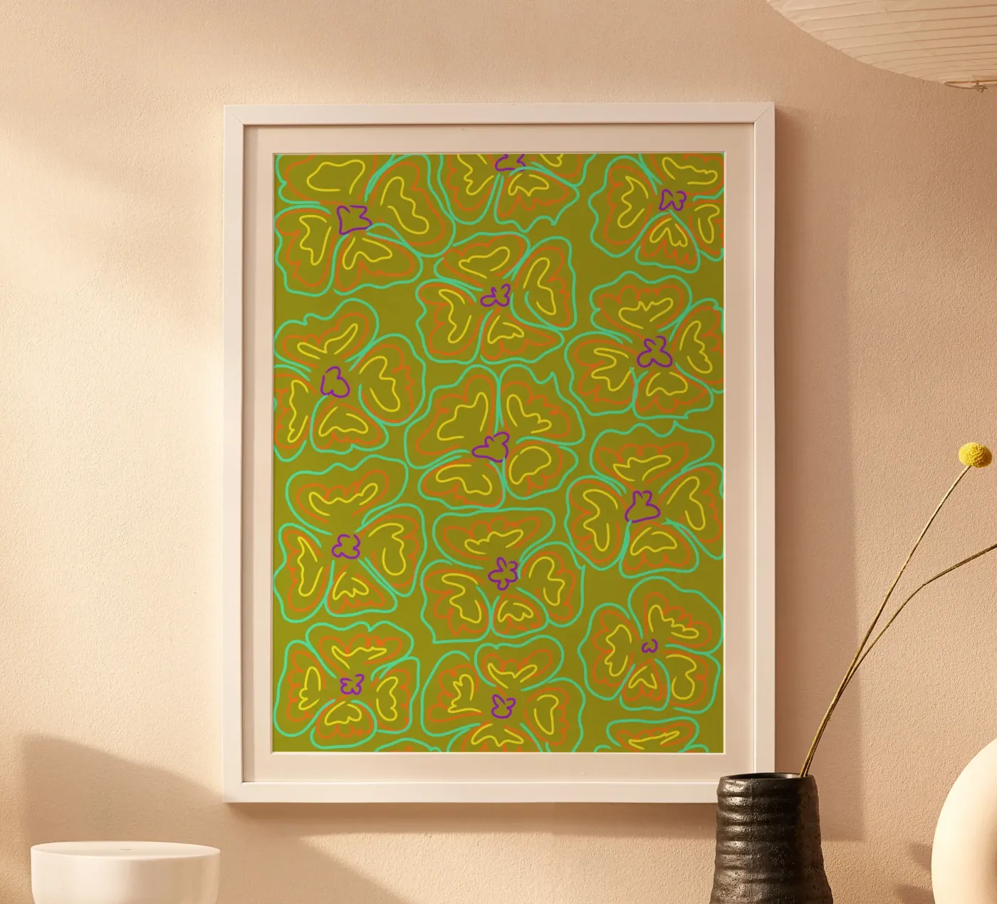 Flower power poster van Simplicity
