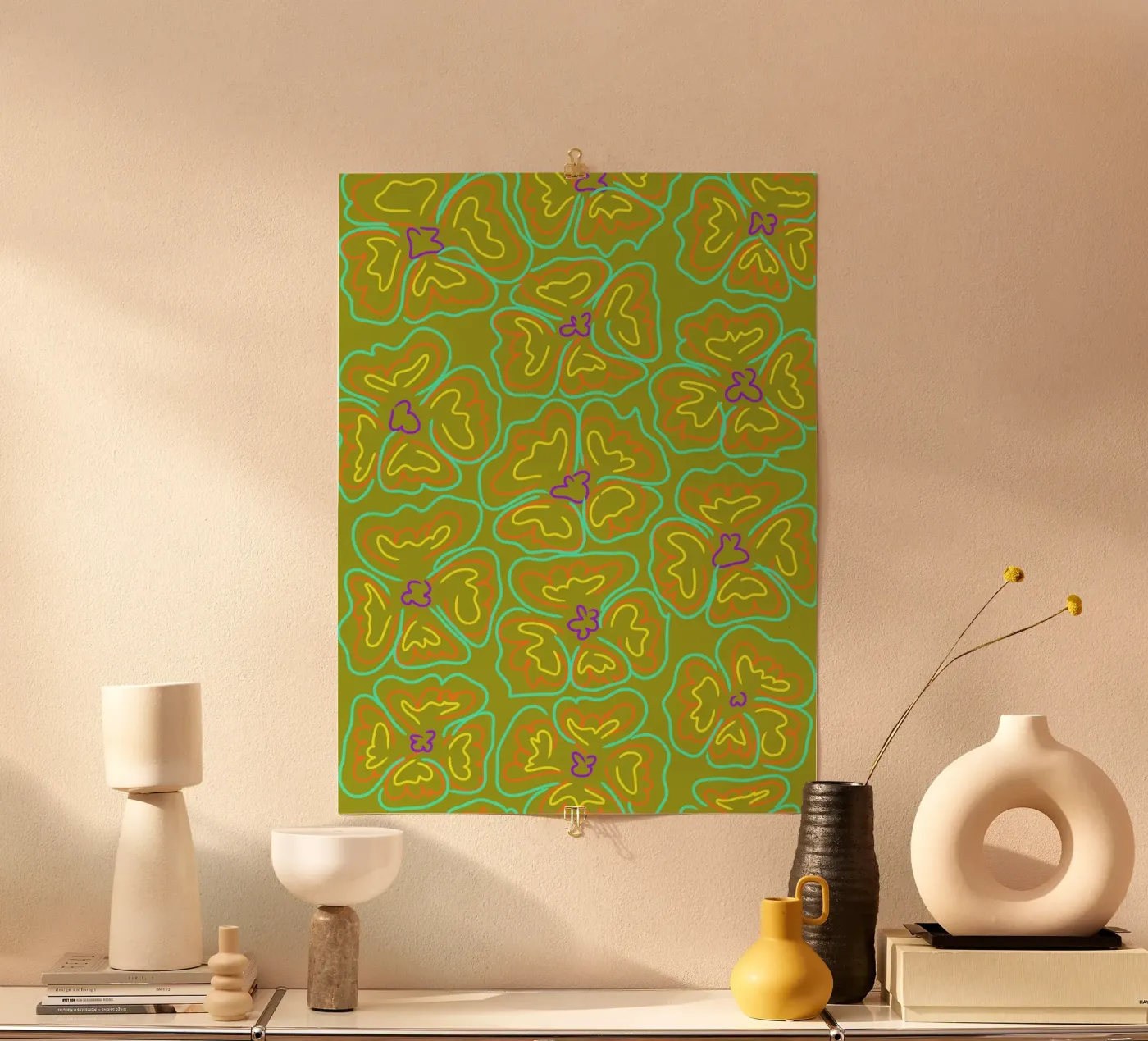 Flower power poster van Simplicity