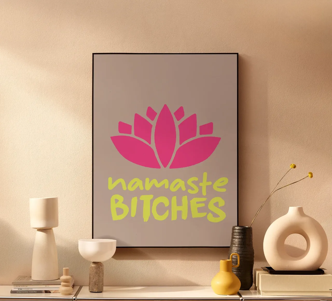 namaste bitches plexiglass da SanniBee.