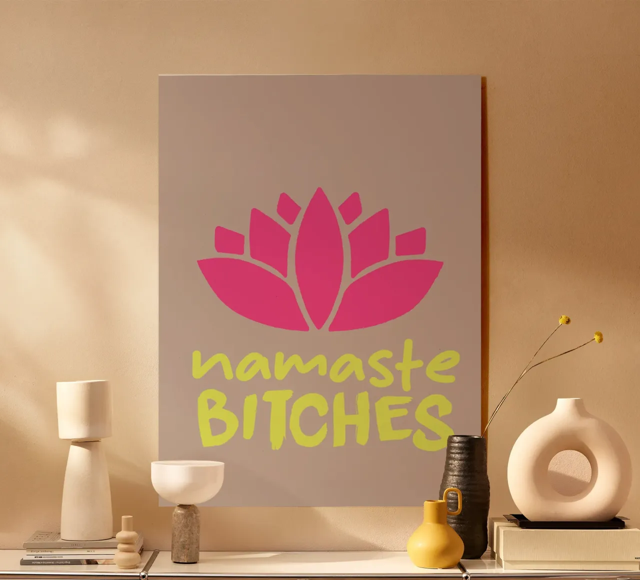 namaste bitches plexiglass da SanniBee.