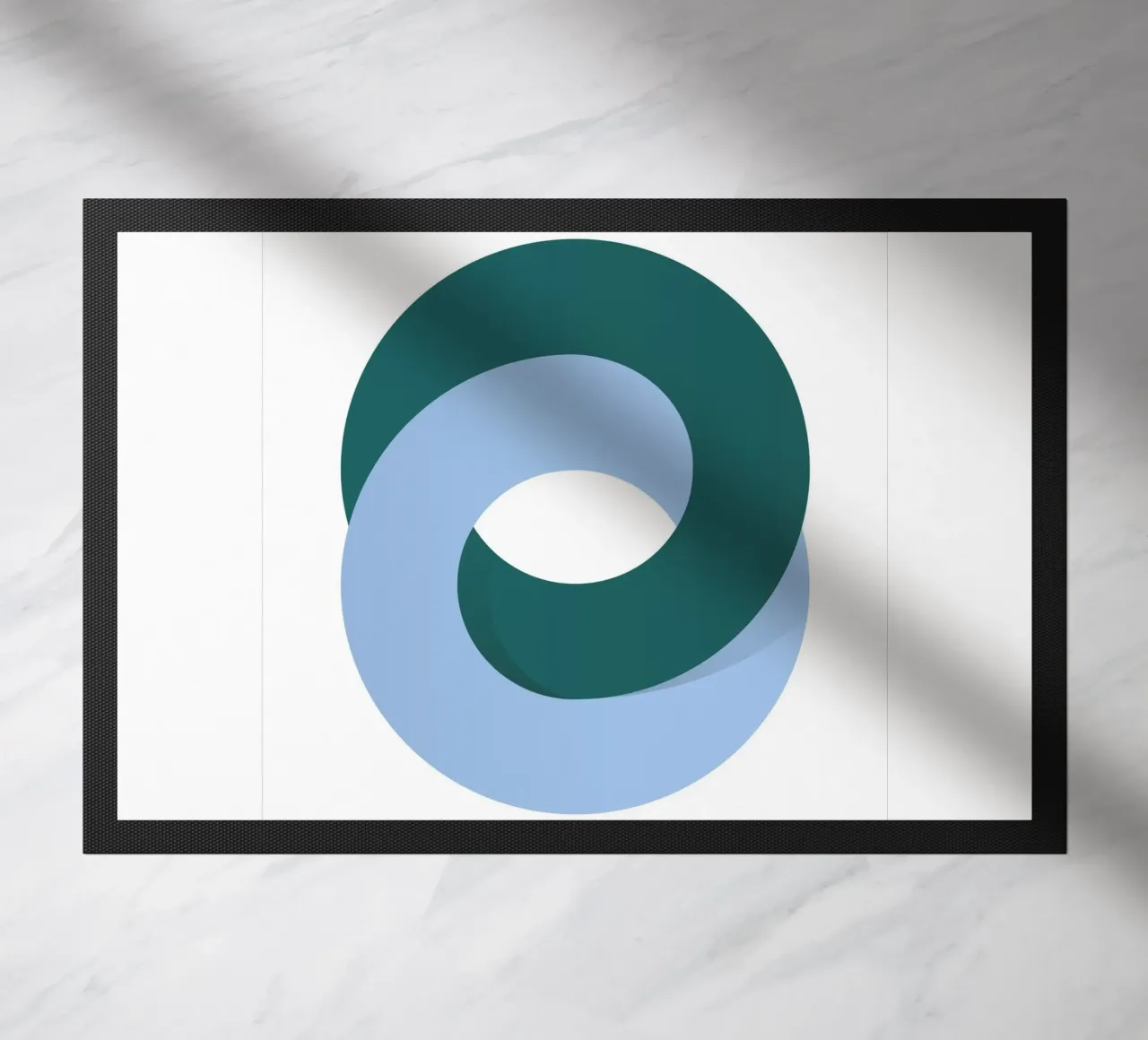 Minimal Loop Geometry Art doormat by Cozy Vibes