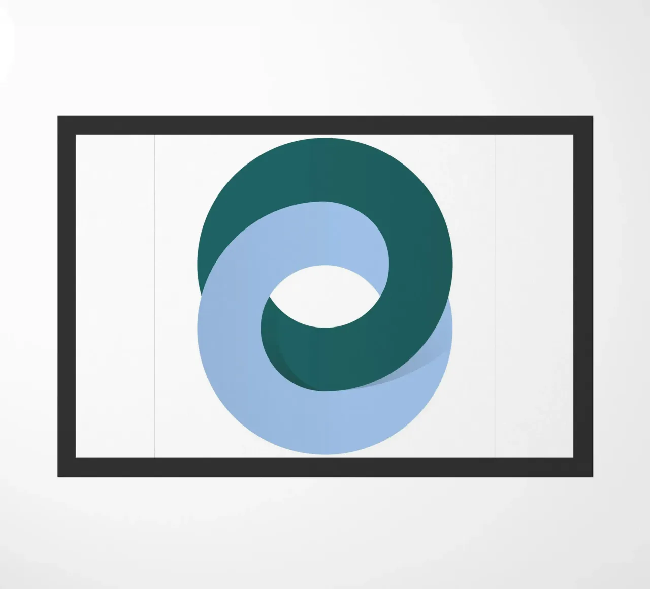 Minimal Loop Geometry Art doormat by Cozy Vibes