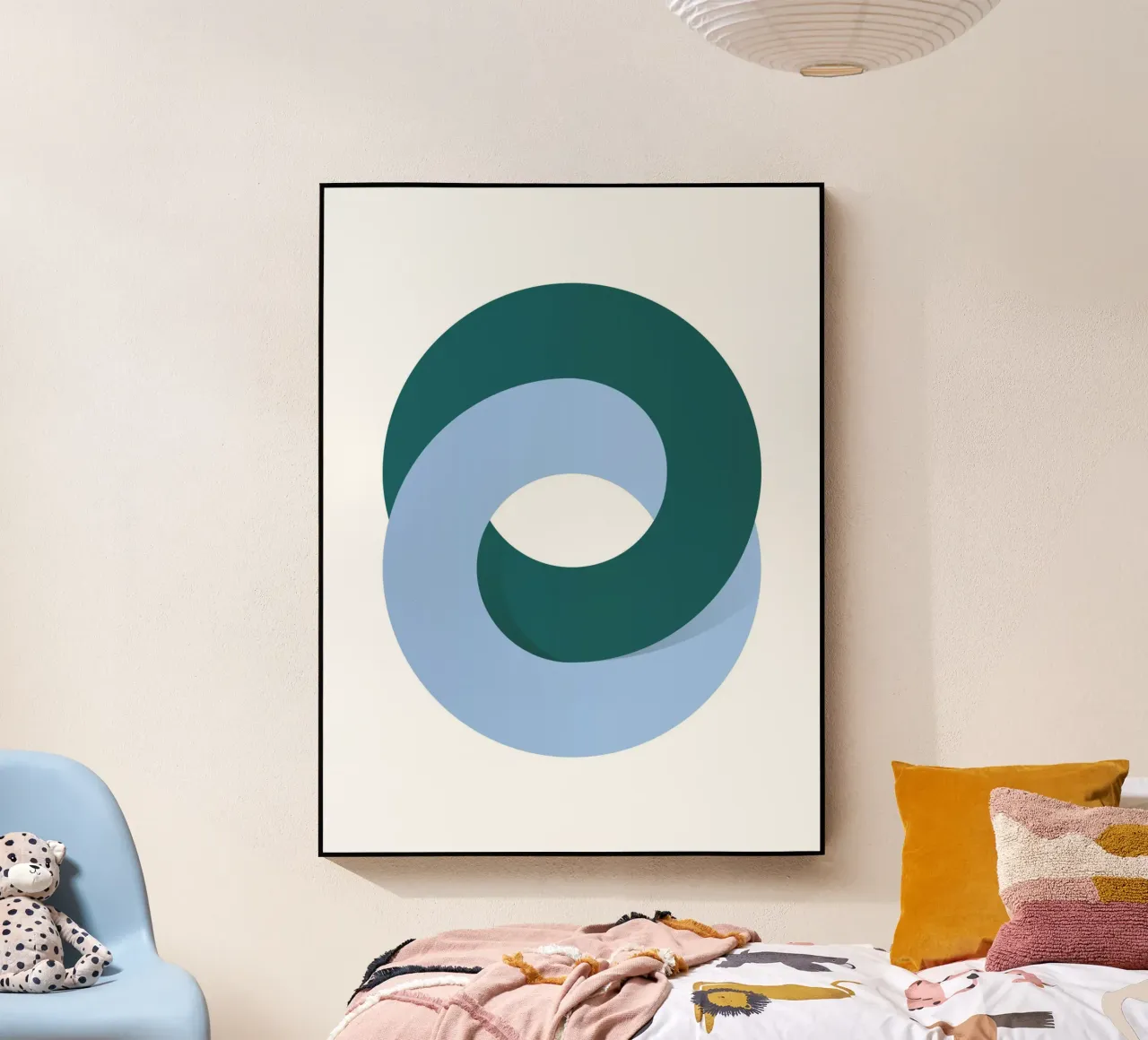 Arte geometrica con loop minimale plexiglass da Cozy Vibes