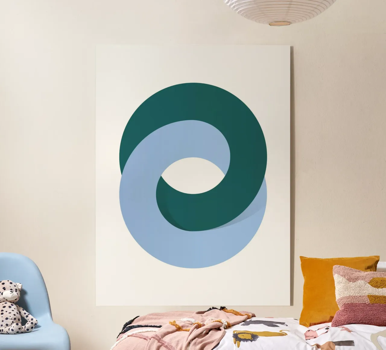 Arte geometrica con loop minimale plexiglass da Cozy Vibes