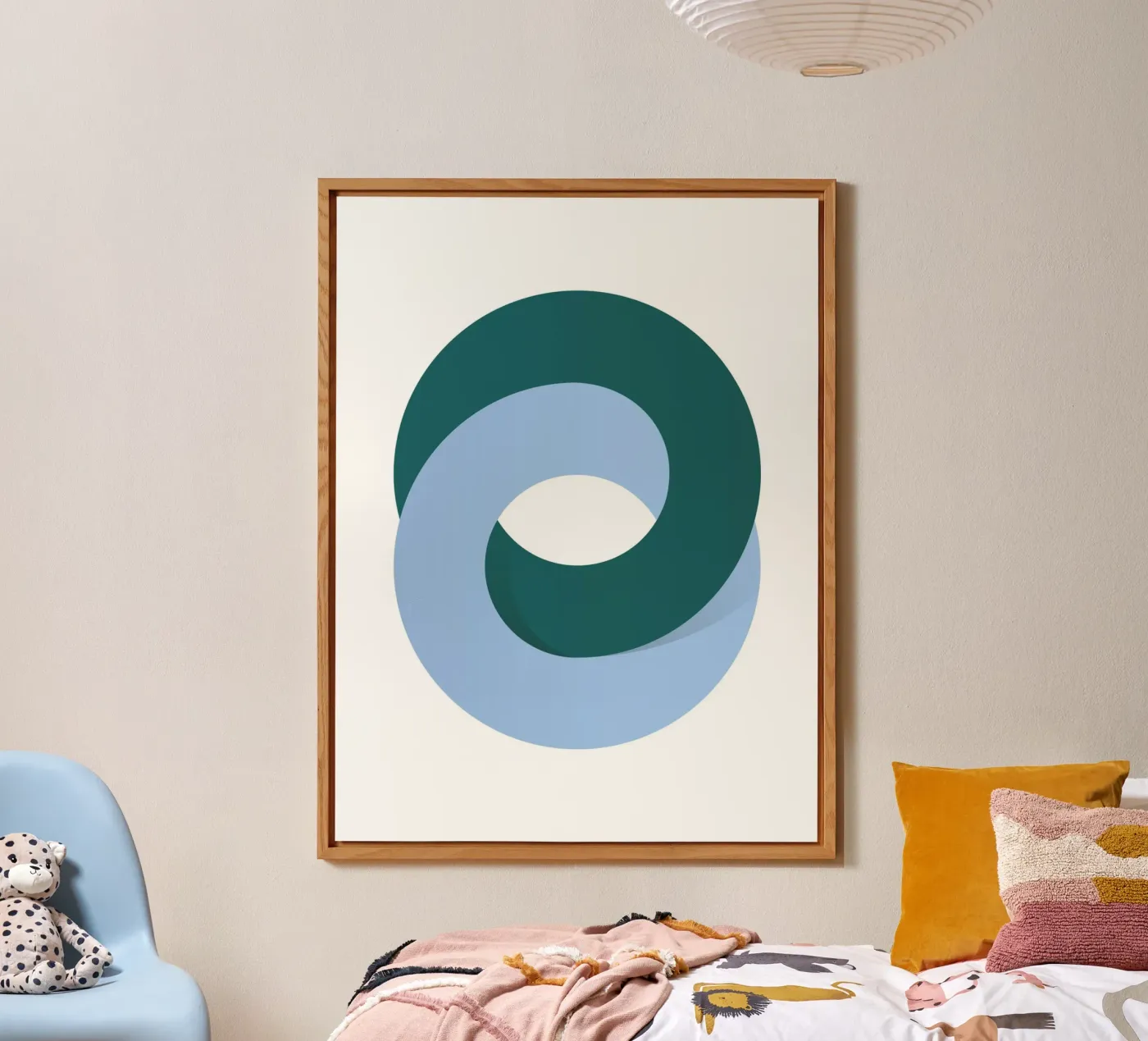 Minimal Loop Geometry Art forex plate by Cozy Vibes