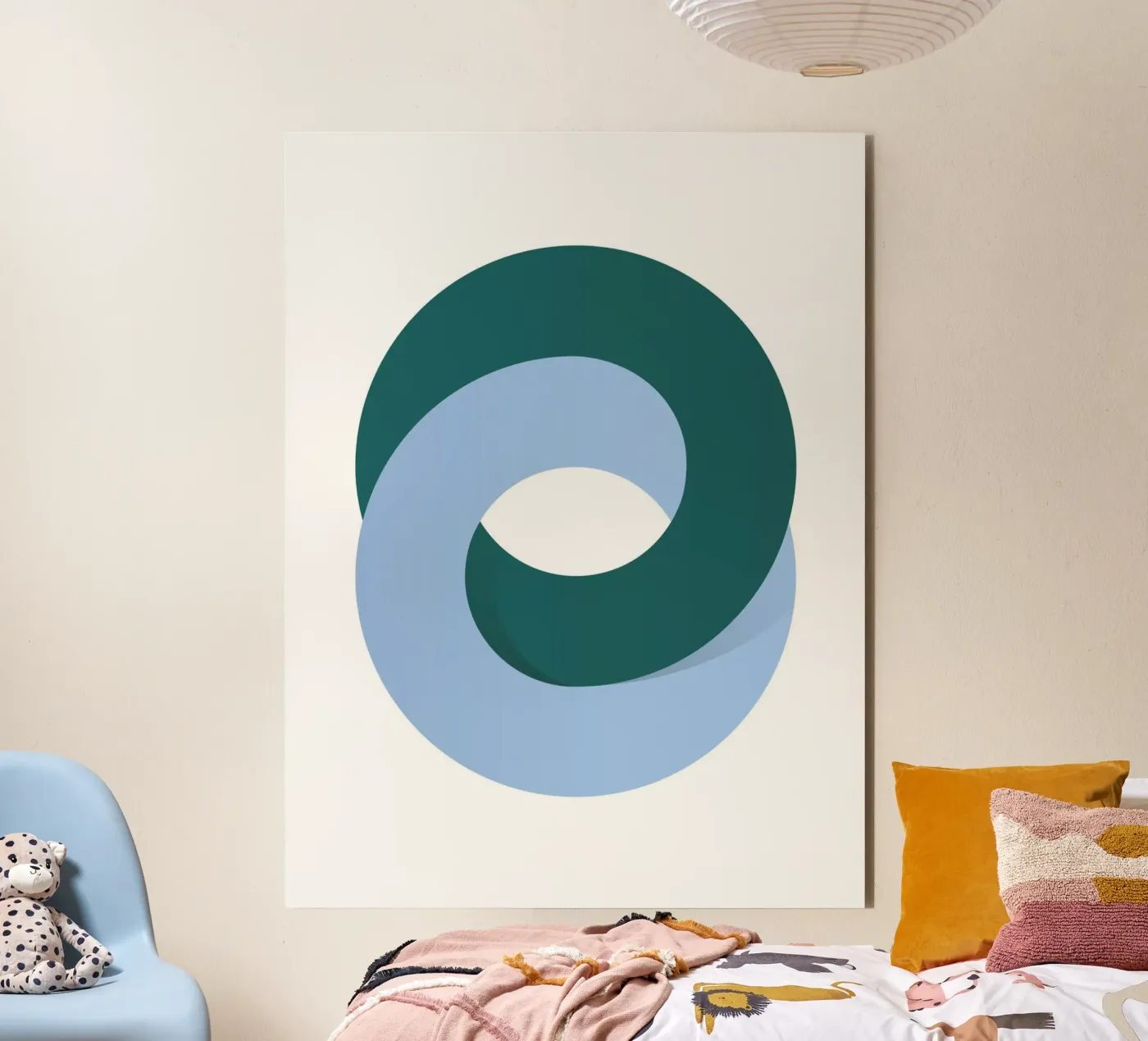 Minimal Loop Geometry Art forex plate by Cozy Vibes