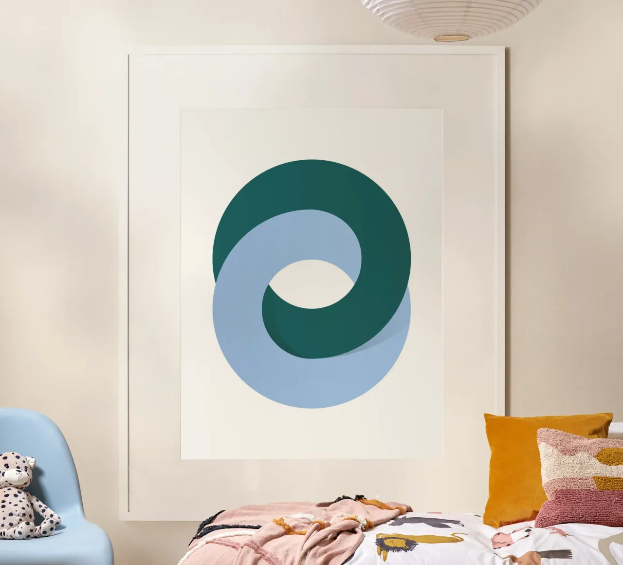 Minimal Loop Geometry Art poster da Cozy Vibes