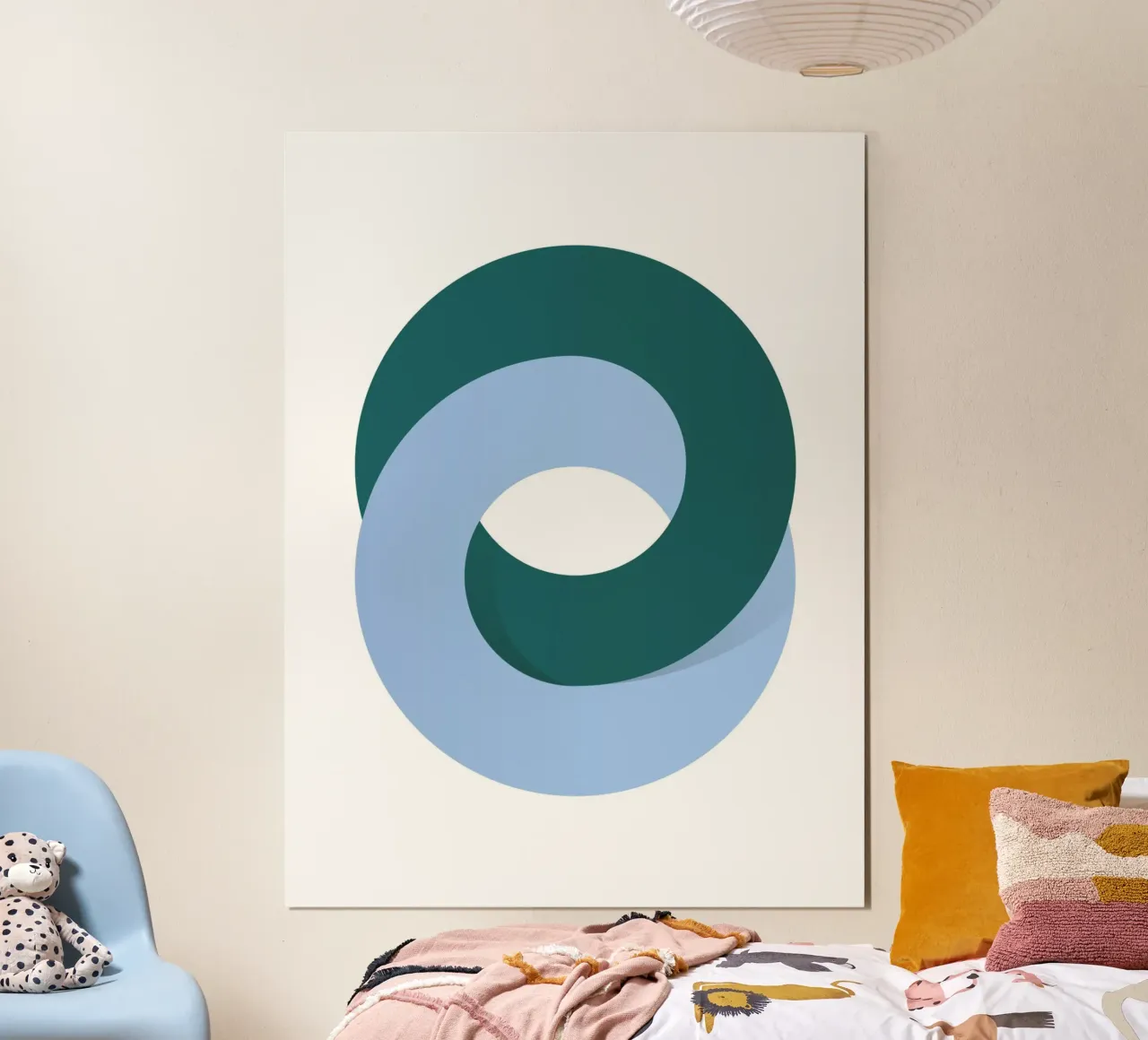 Minimal Loop Geometry Art poster da Cozy Vibes