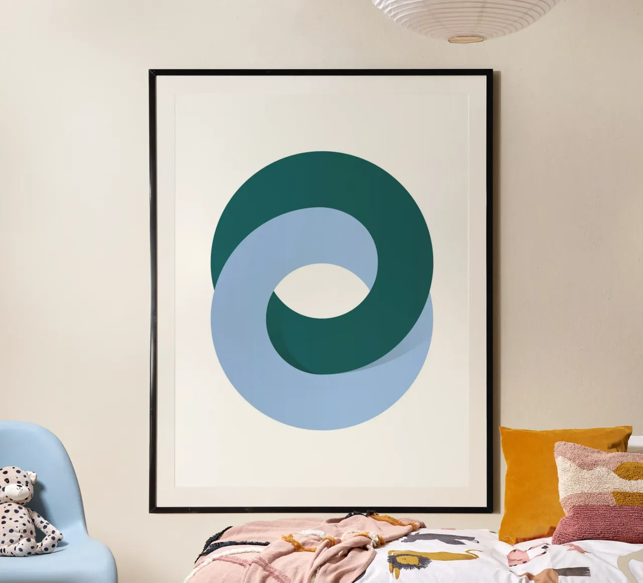 Arte geometrica con loop minimale poster da Cozy Vibes