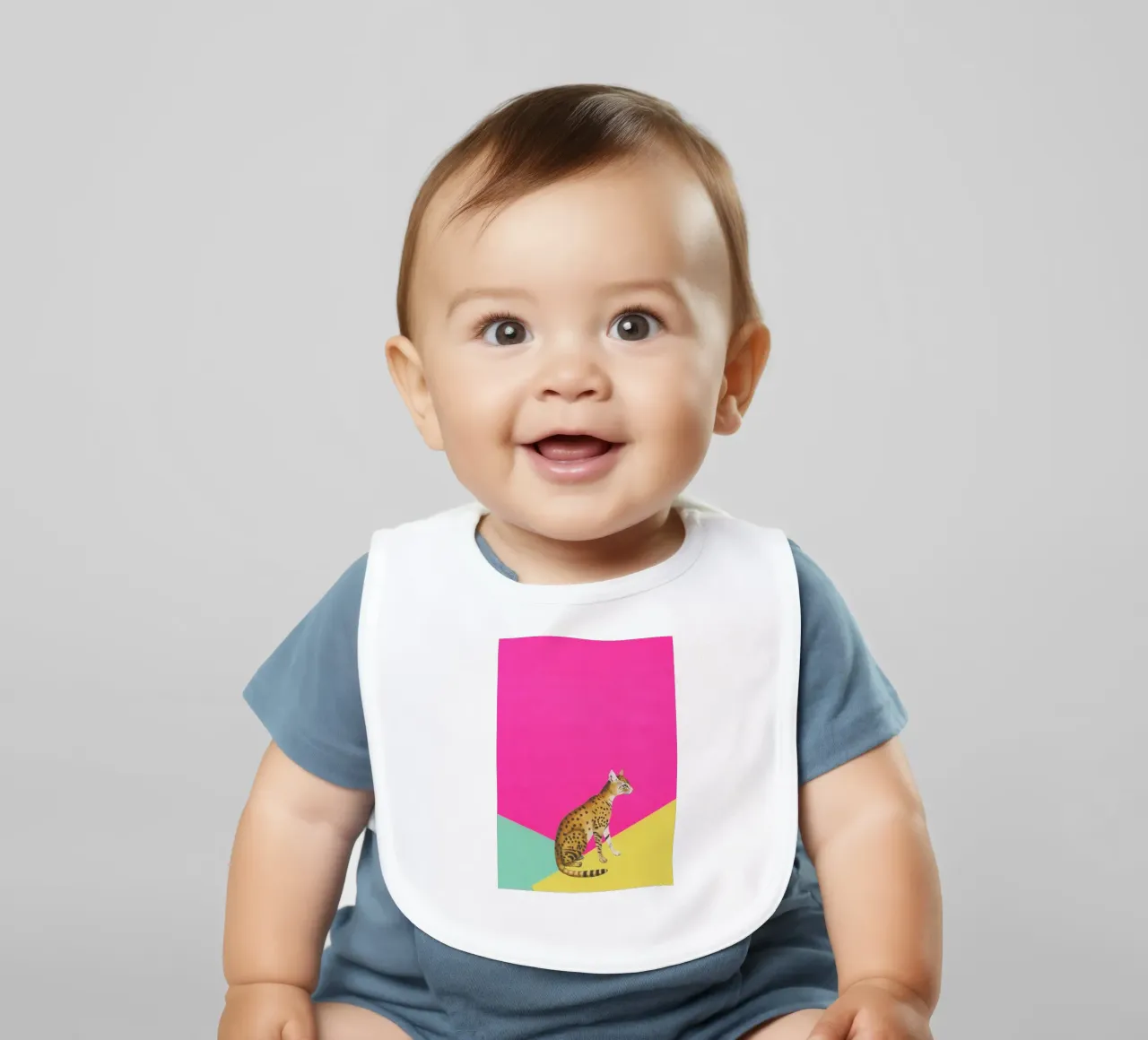 Grande Gatto bavaglino da Cassia Beck Collage