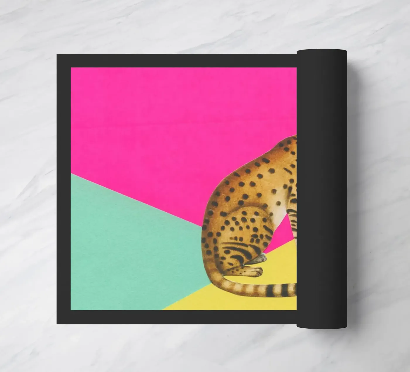 Big Cat deurmat van Cassia Beck Collage