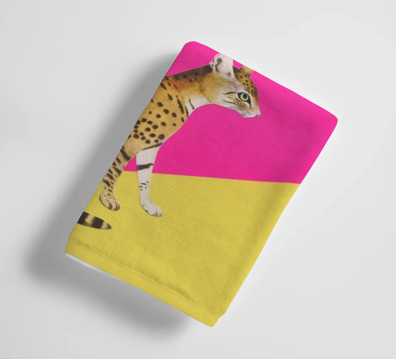 Big Cat towel by Cassia Beck Collage