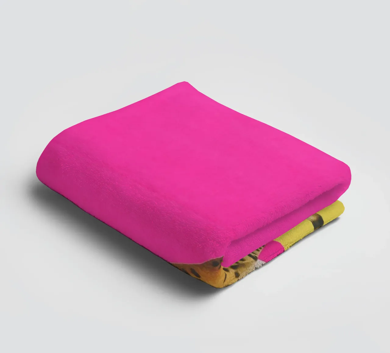 Big Cat towel by Cassia Beck Collage