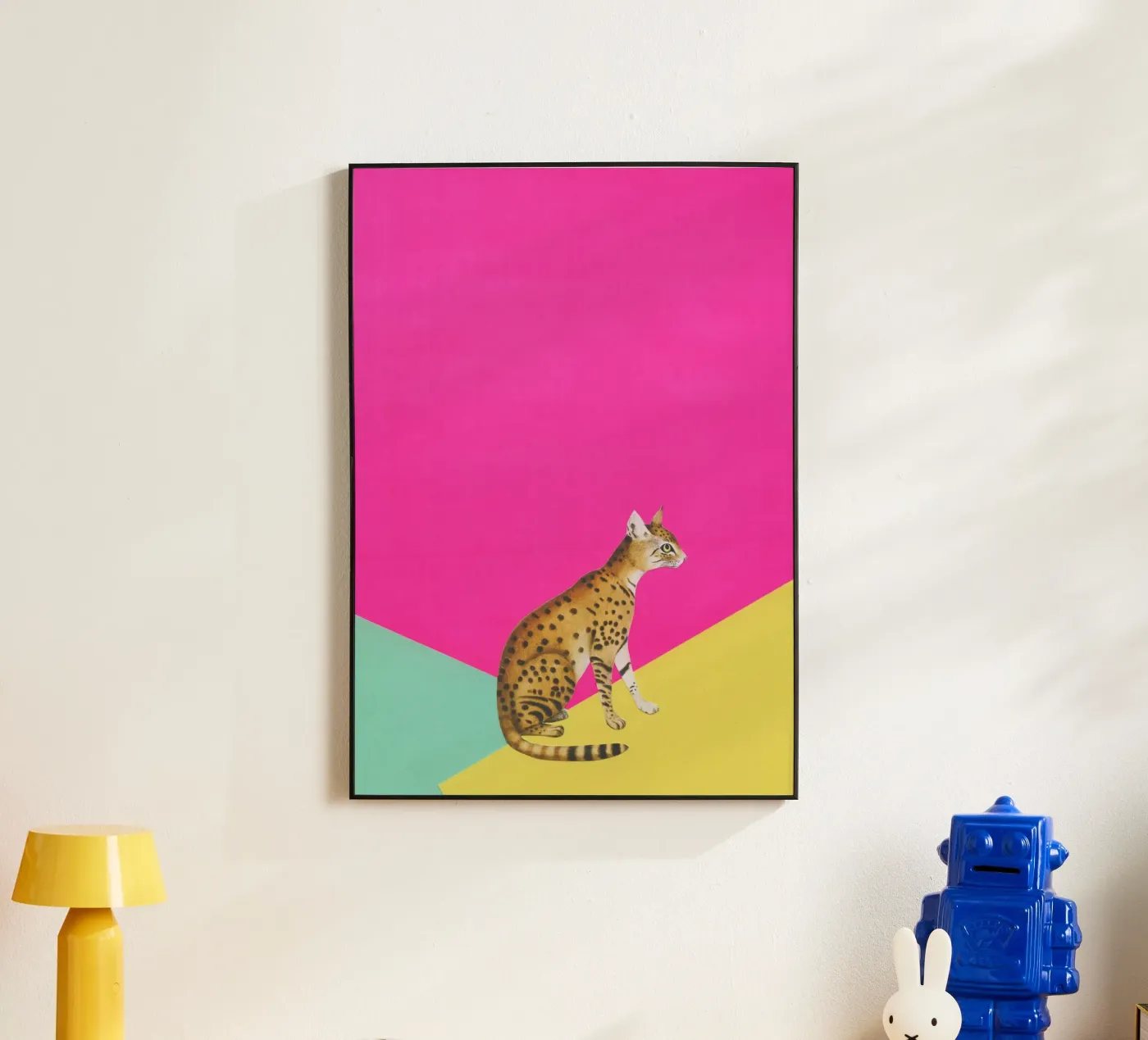 Grande Gatto alluminio dibond da Cassia Beck Collage