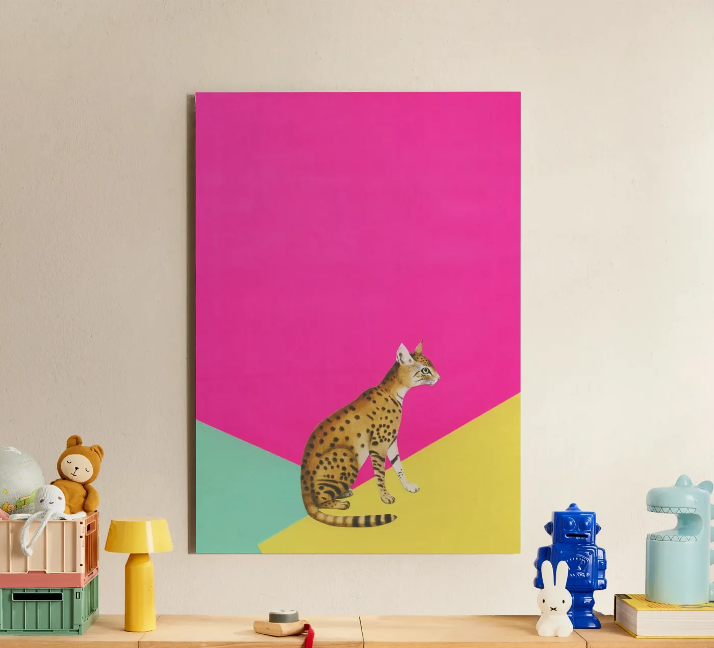 Grande Gatto alluminio dibond da Cassia Beck Collage