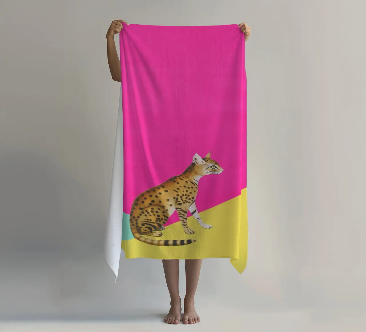 Grande Gatto telo mare da Cassia Beck Collage