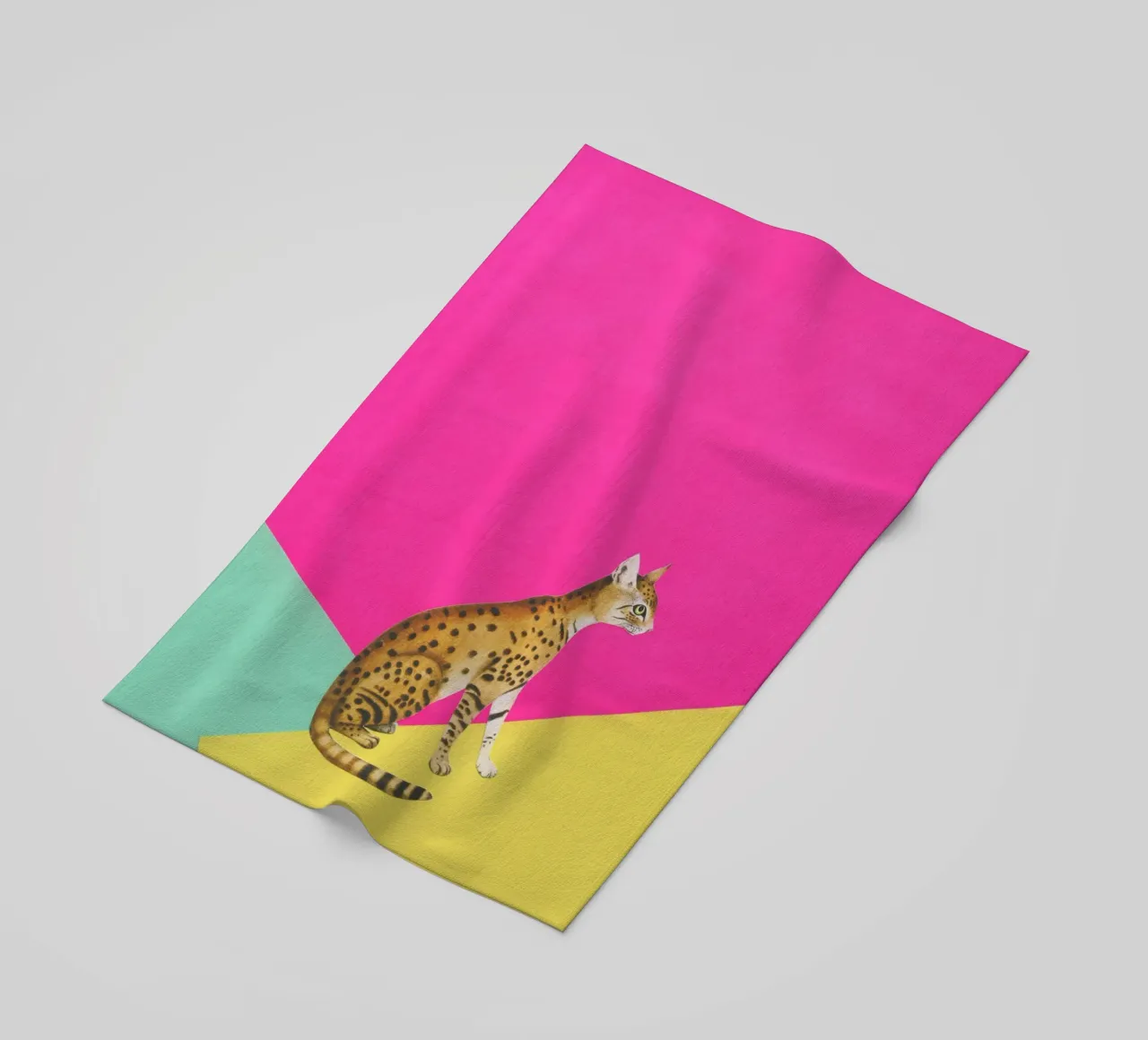 Grande Gatto telo mare da Cassia Beck Collage