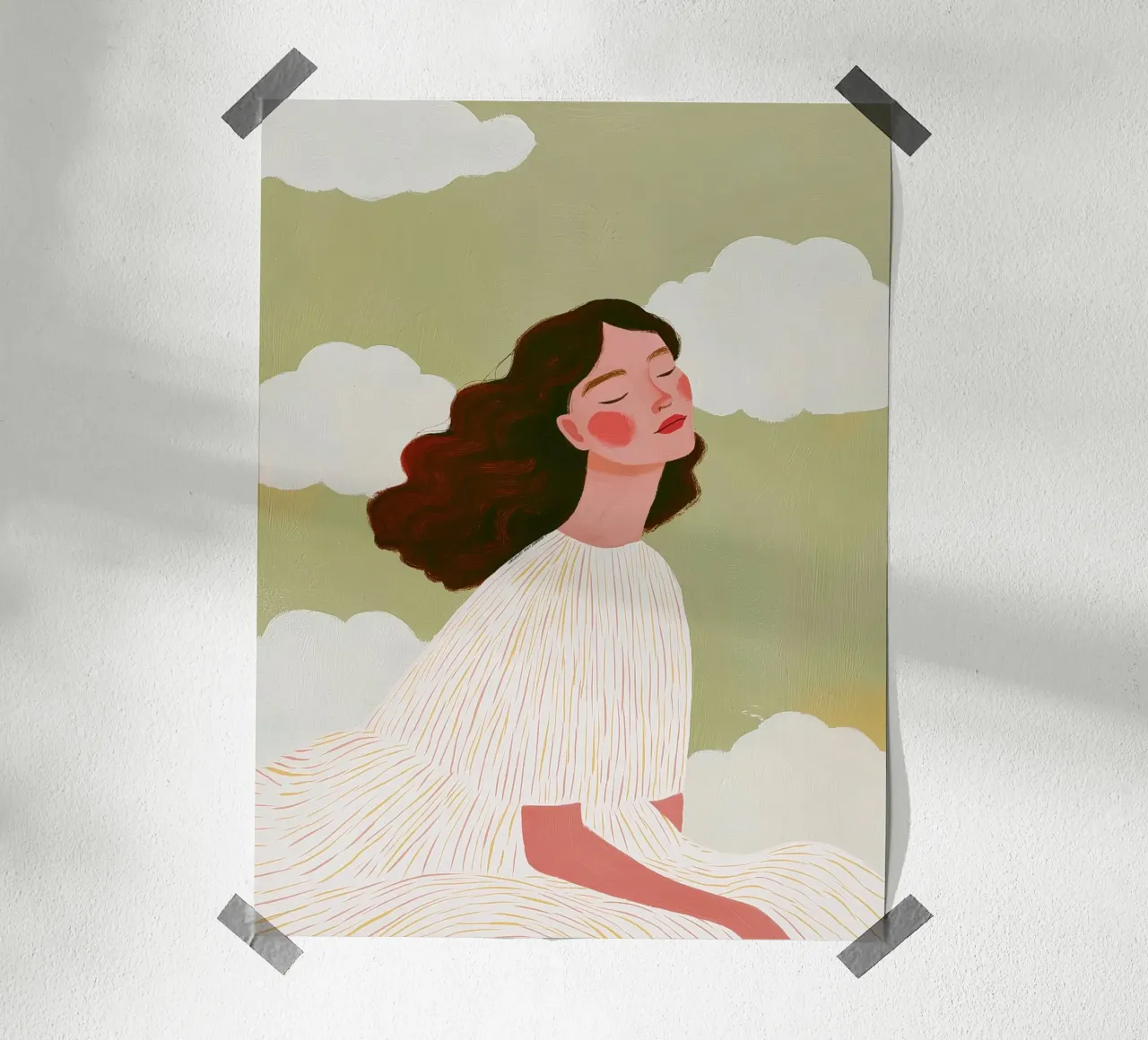 Brezza tranquilla | Donna poster da Studio Remiér