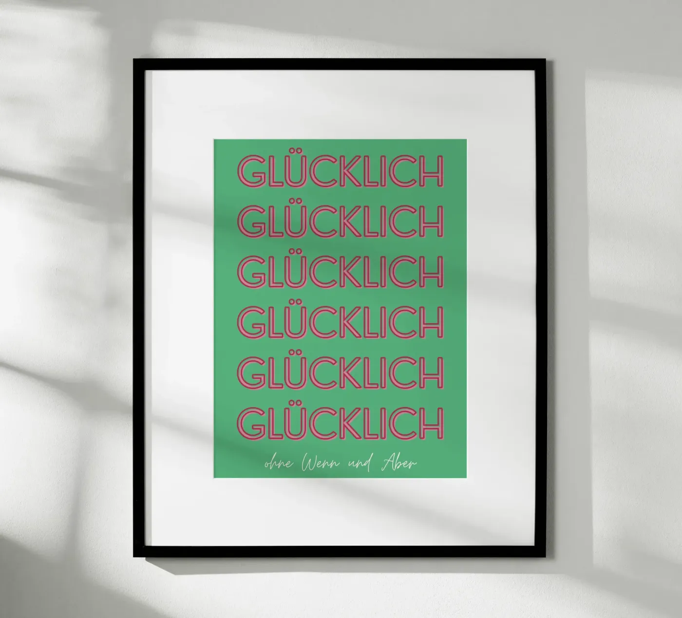 Glücklich poster de DigiWunderwerk