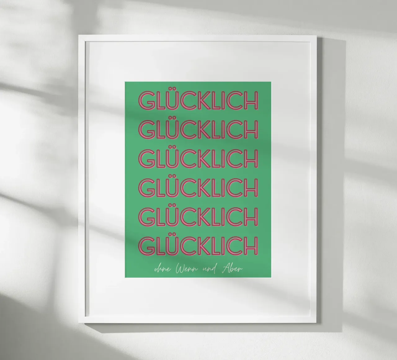 Glücklich poster da DigiWunderwerk