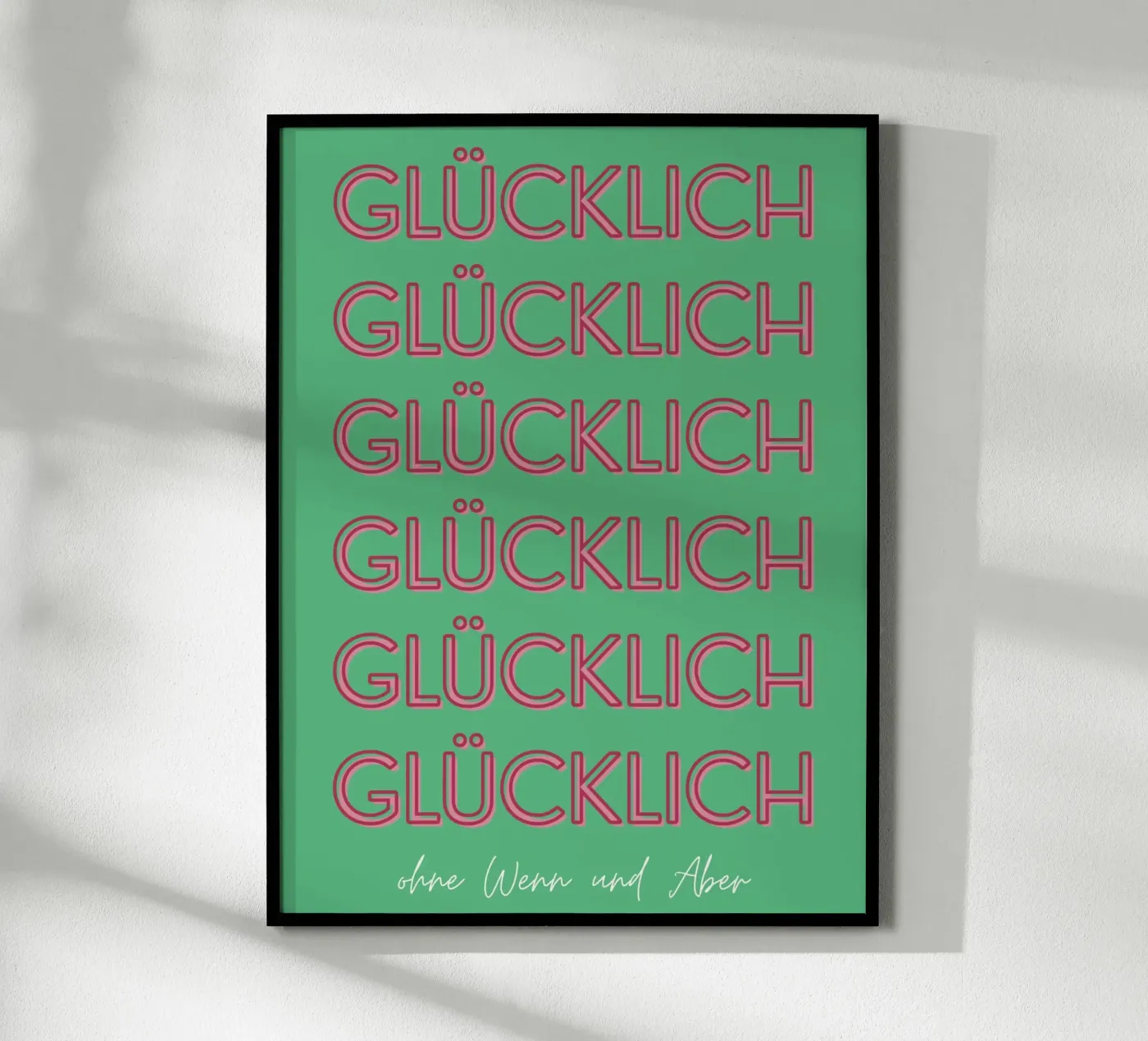 Glücklich poster de DigiWunderwerk