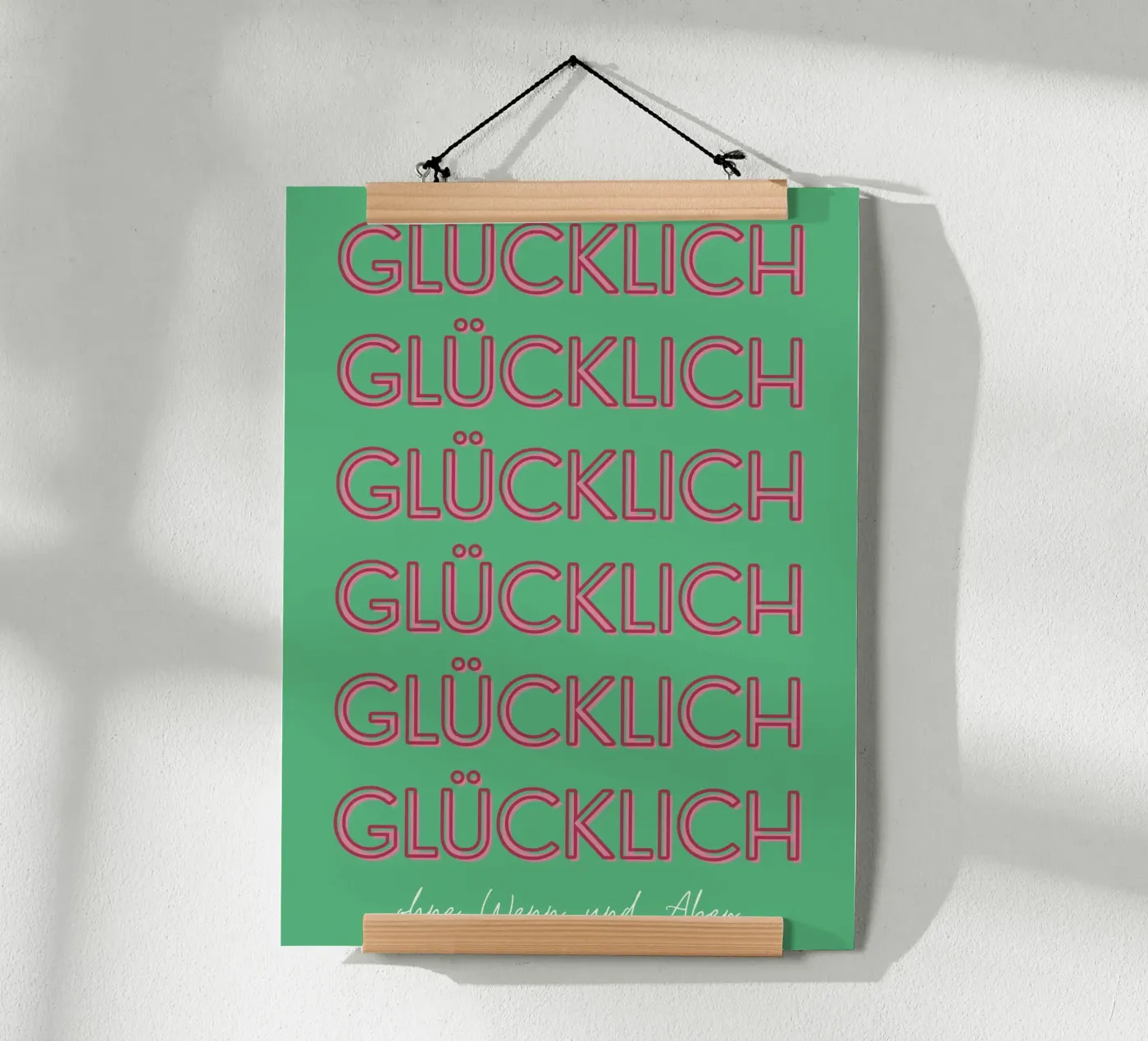 Glücklich poster de DigiWunderwerk