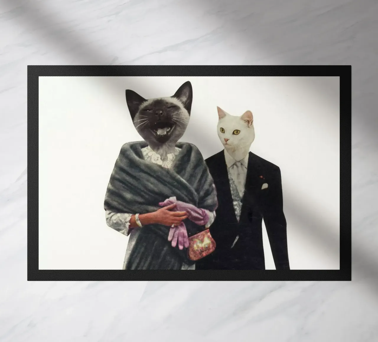 Cat Lovers doormat by Cassia Beck Collage