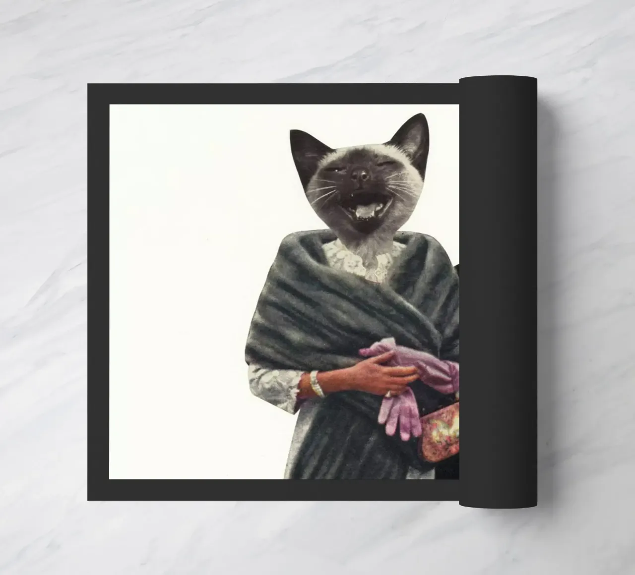 Cat Lovers doormat by Cassia Beck Collage