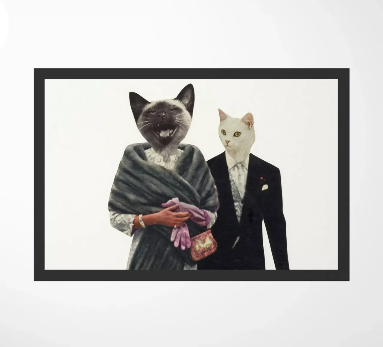 Cat Lovers doormat by Cassia Beck Collage